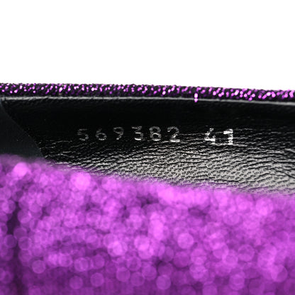 Balenciaga Shiny Fabric Square Knife 110mm Pumps 41 Purple 8 of 9