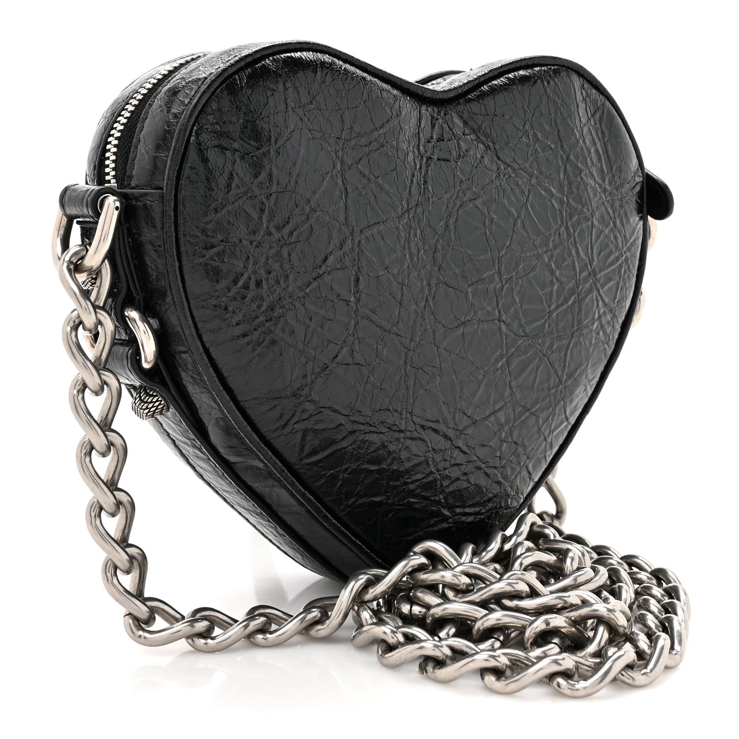 Balenciaga Agneau Arena Mini Le Cagole Heart Bag Black 3 of 11