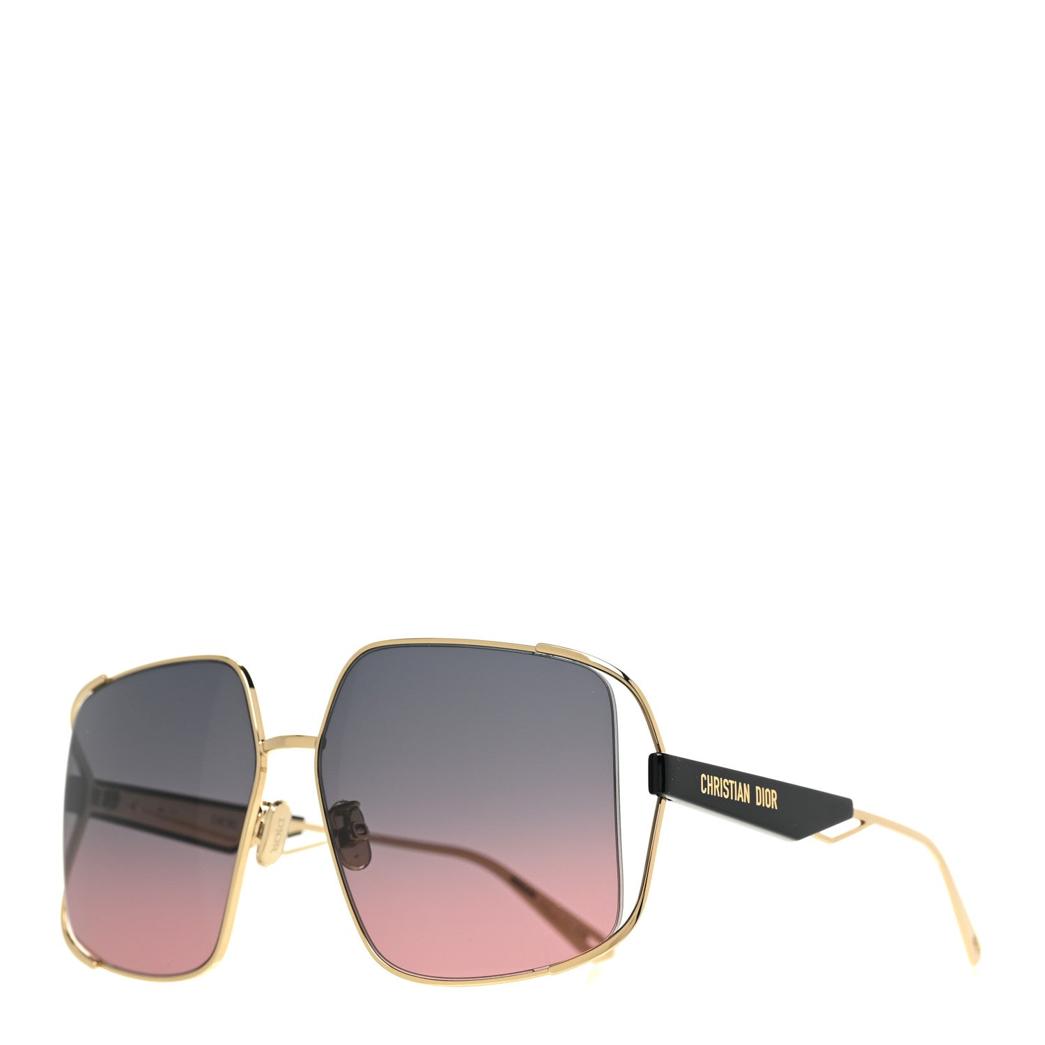 Christian Dior Metal ArchiDior S1U Sunglasses Gold 1 of 9