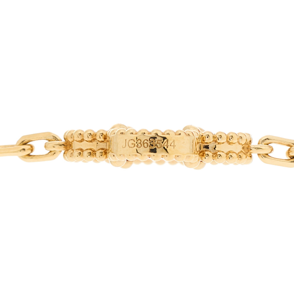 Van Cleef & Arpels 18K Yellow Gold Carnelian 10 Motifs Vintage Alhambra Necklace 4 of 6