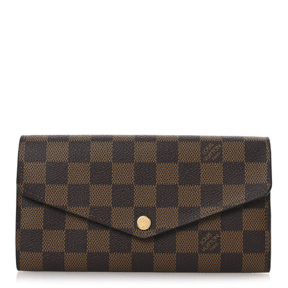 Louis Vuitton Damier Ebene Sarah Wallet NM 1 of 6