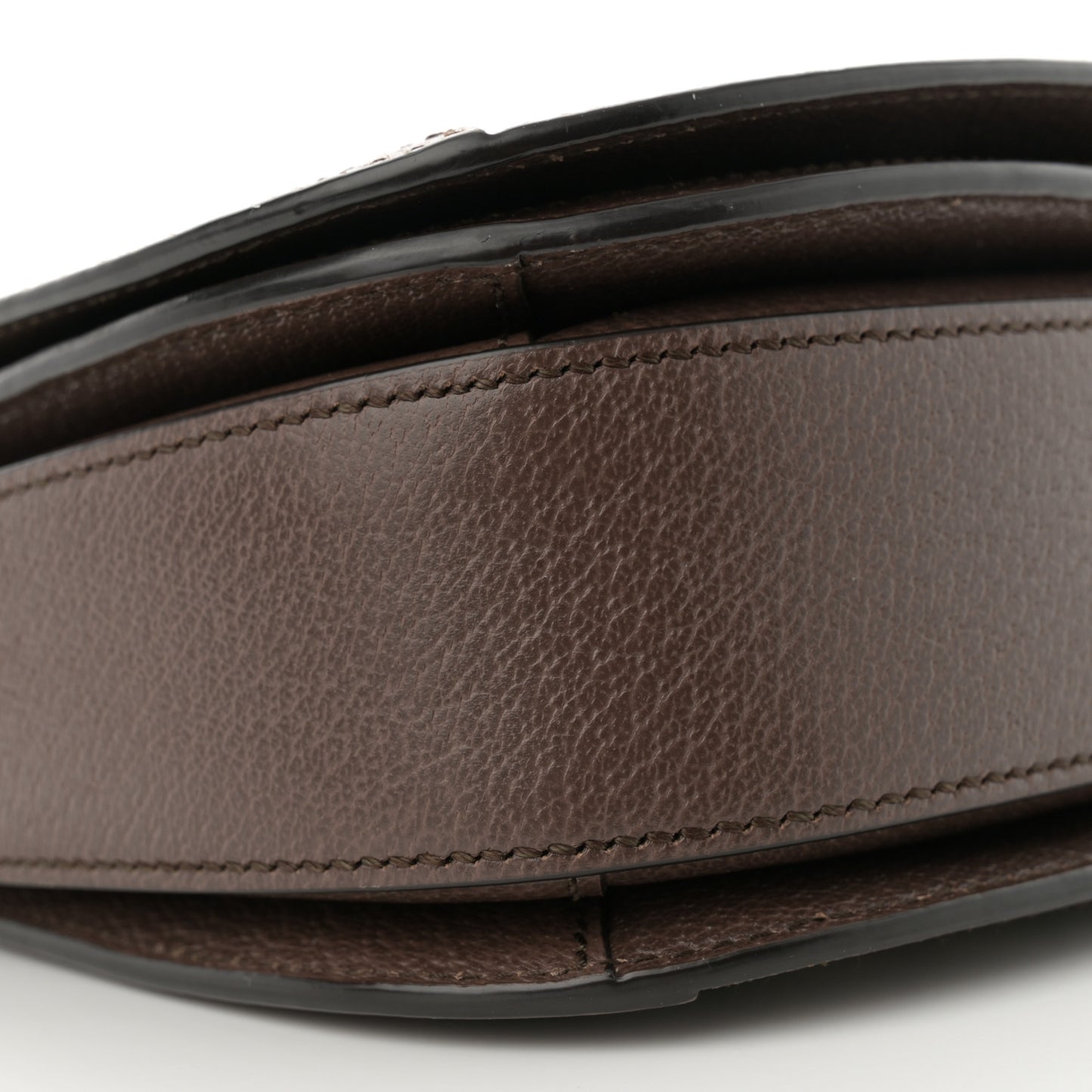 GG Supreme Monogram Web Small Ophidia Flap Messenger Bag Brown