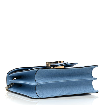 Gucci Dollar Calfskin Small Interlocking G Shoulder Bag Mineral Blue 4 of 14