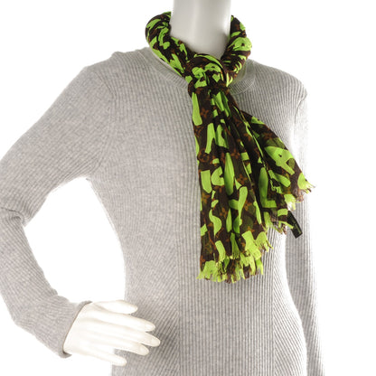 Louis Vuitton Cotton Graffiti Green 2 of 5