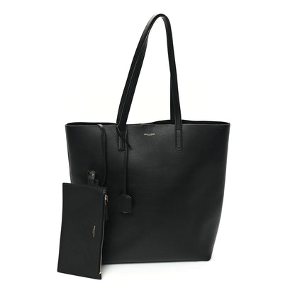 Saint Laurent Calfskin North-South Shopping Tote Black 3 of 12
