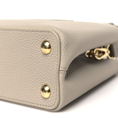 Louis Vuitton Taurillon Capucines BB Galet 9 of 9