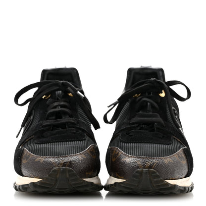 Louis Vuitton Suede Monogram Run Away Sneakers 37 Black 3 of 11
