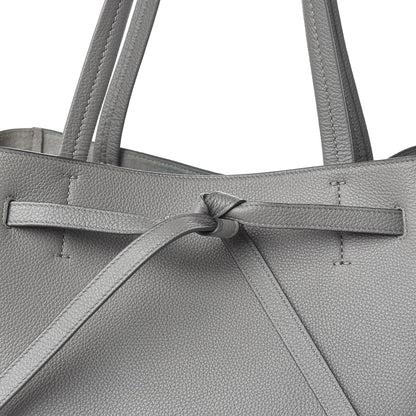 Celine Soft Grained Calfskin Small Belt Cabas Phantom Medium Grey 10 of 10