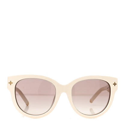 Louis Vuitton Acetate My Monogram Soft Cat Eye Sunglasses Z1707E White 2 of 6