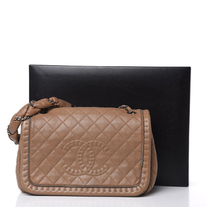 Chanel Calfskin Quilted Istanbul Flap Beige 16 of 16