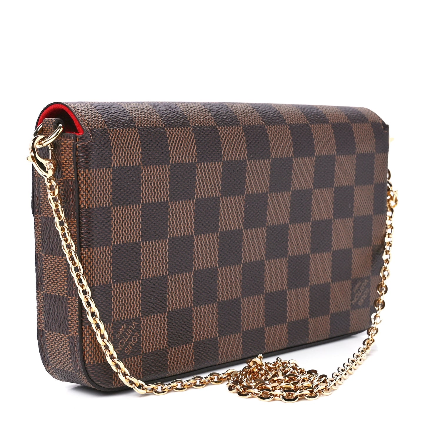 Damier Ebene Pochette Felicie Chain Wallet