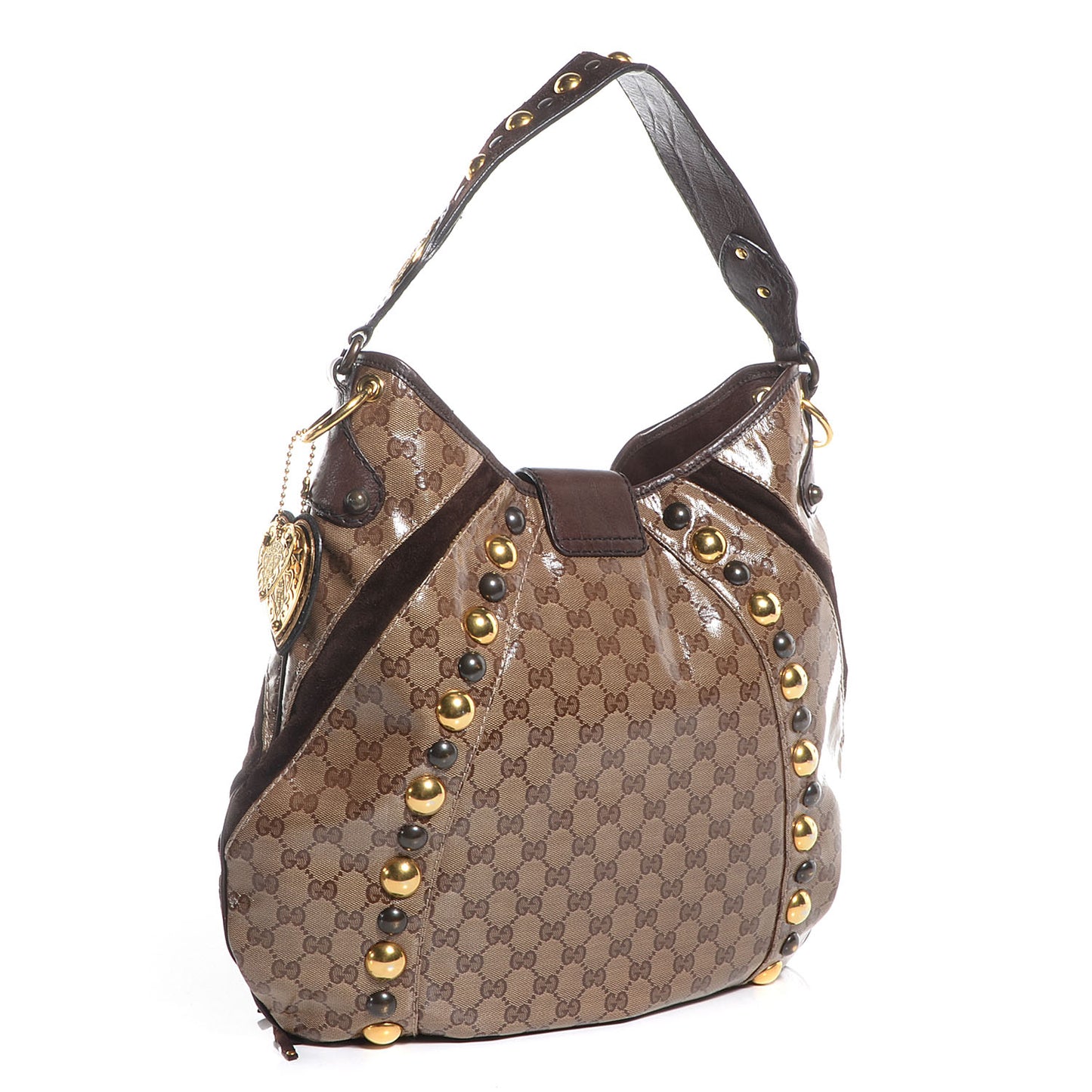 Crystal Monogram Fringe Babouska Hobo