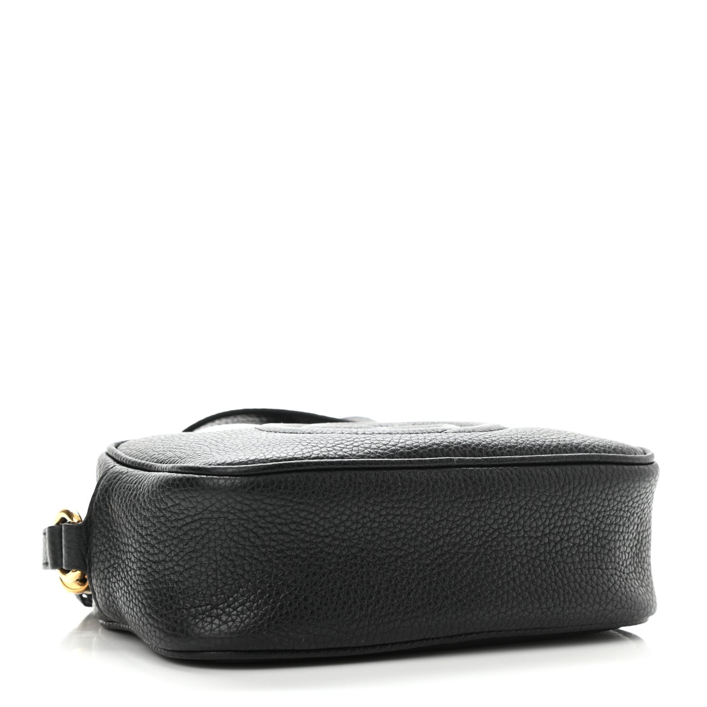 Pebbled Calfskin Mini Soho Disco Bag Black