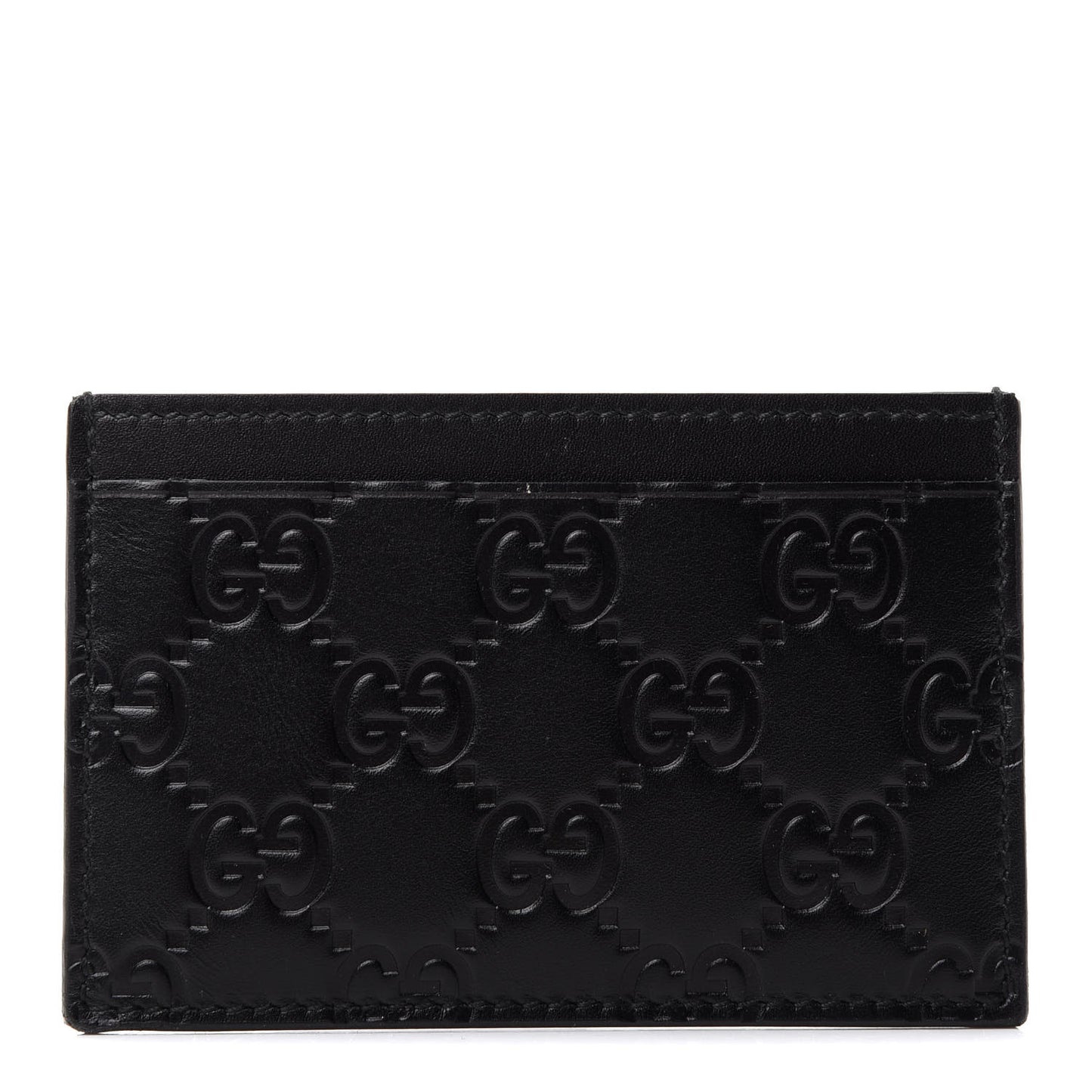 Guccissima Card Holder Black
