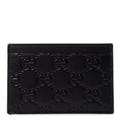Gucci Guccissima Card Holder Black 1 of 5