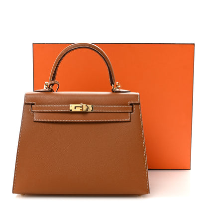 Hermes Epsom Kelly Sellier 25 Gold 11 of 11