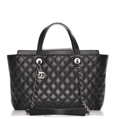 Chanel Calfskin Quilted Large Shopping Tote Black 1 of 8