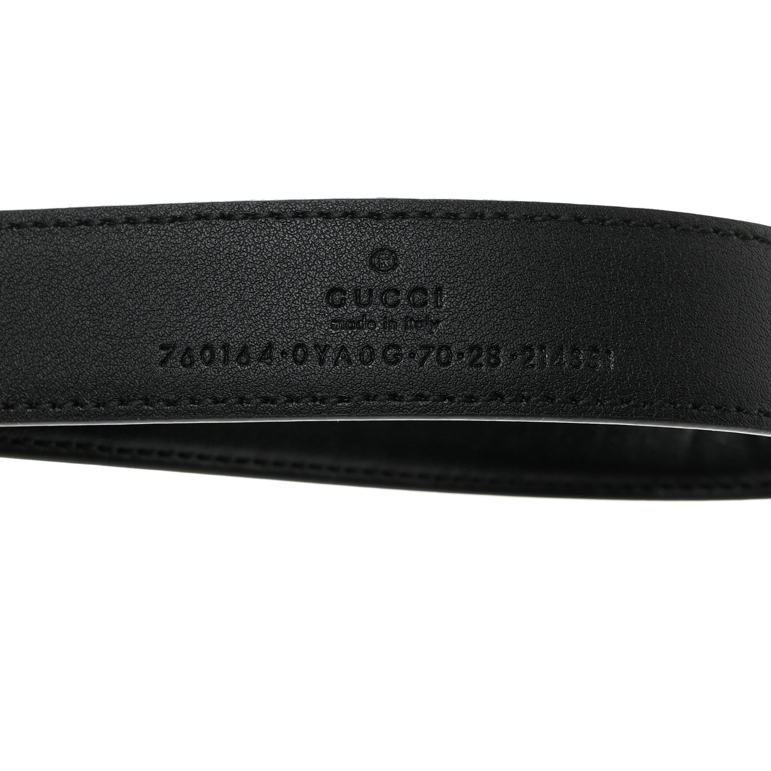 Gucci Calfskin Round Interlocking G Belt 70 28 Black 5 of 5