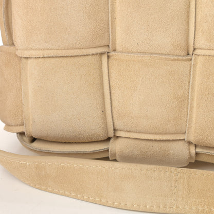 Bottega Veneta Suede Calfskin Maxi Intrecciato Padded Cassette Crossbody Bag Sand 12 of 12