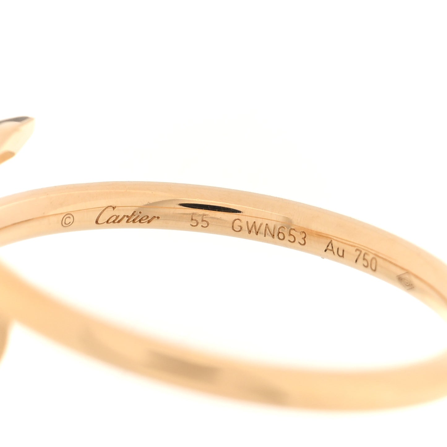 18K Yellow Gold Small Juste Un Clou Ring 54 7