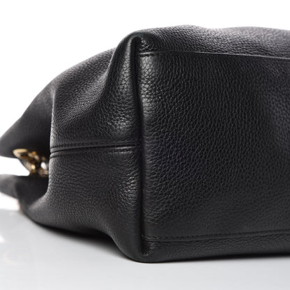 Gucci Pebbled Calfskin Medium Soho Chain Shoulder Bag Black 14 of 20