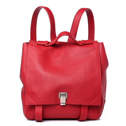 Proenza Schouler Calfskin Large PS Courier Backpack Red 1 of 31