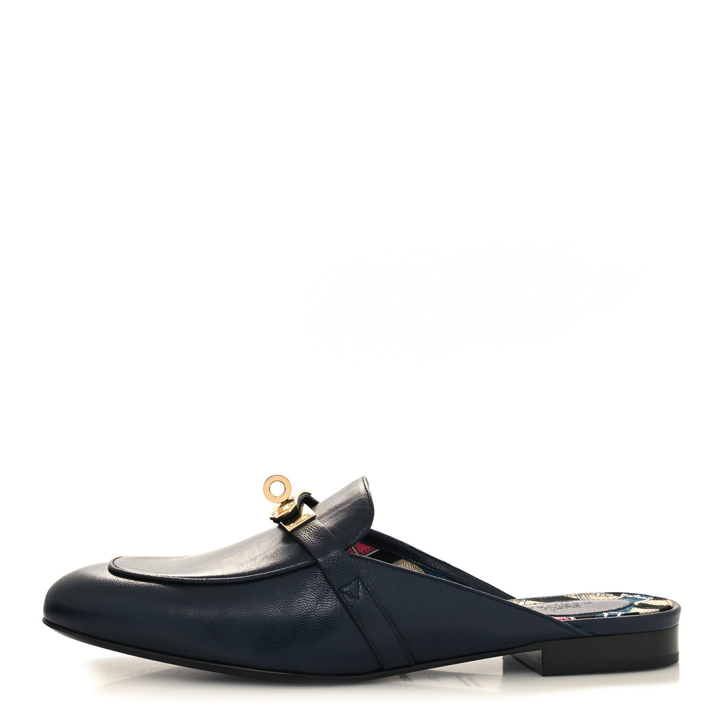 Goatskin Oz Mules 39 Bleu Martitime
