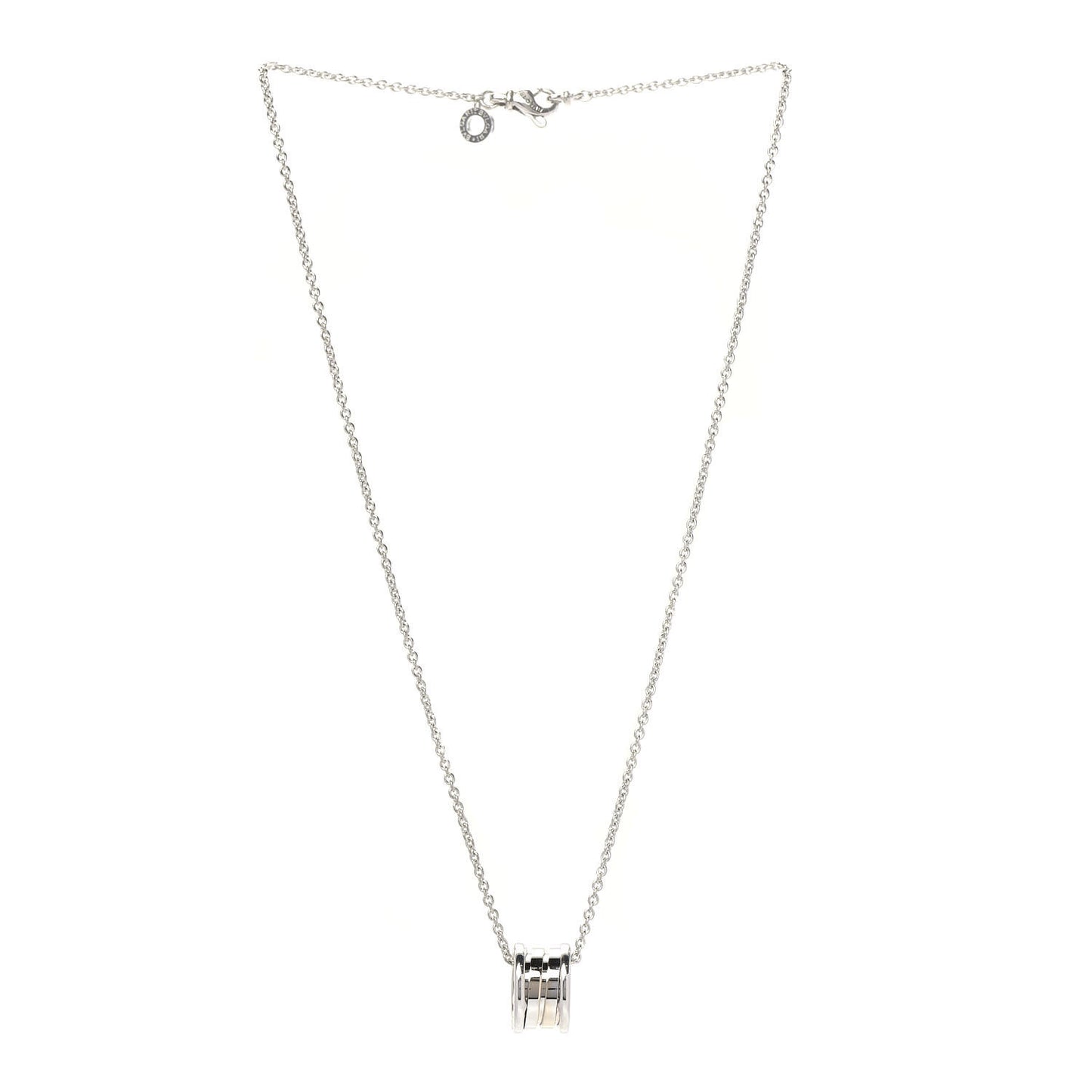 18K White Gold B.Zero1 Pendant Necklace