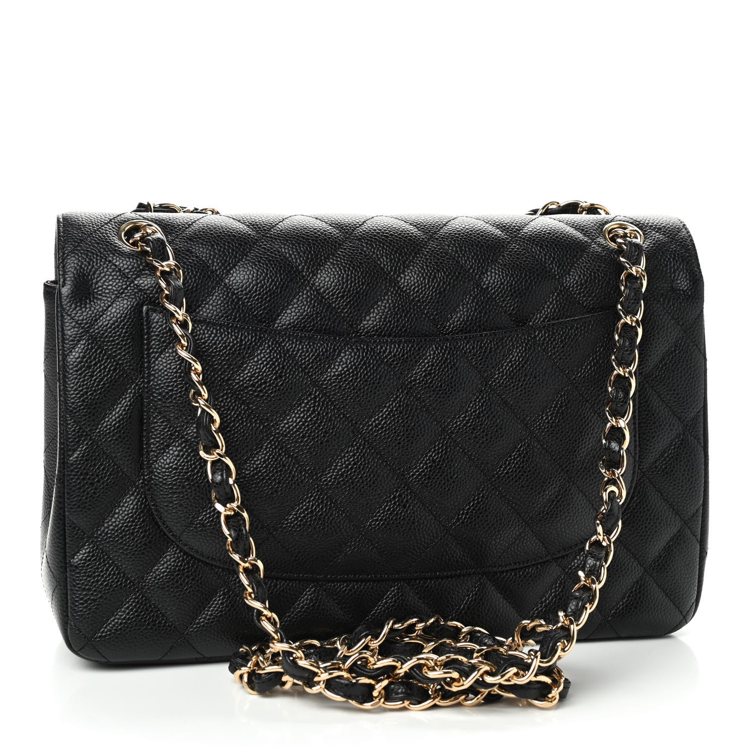 Chanel Caviar Quilted Jumbo Double Flap Black 3 of 9
