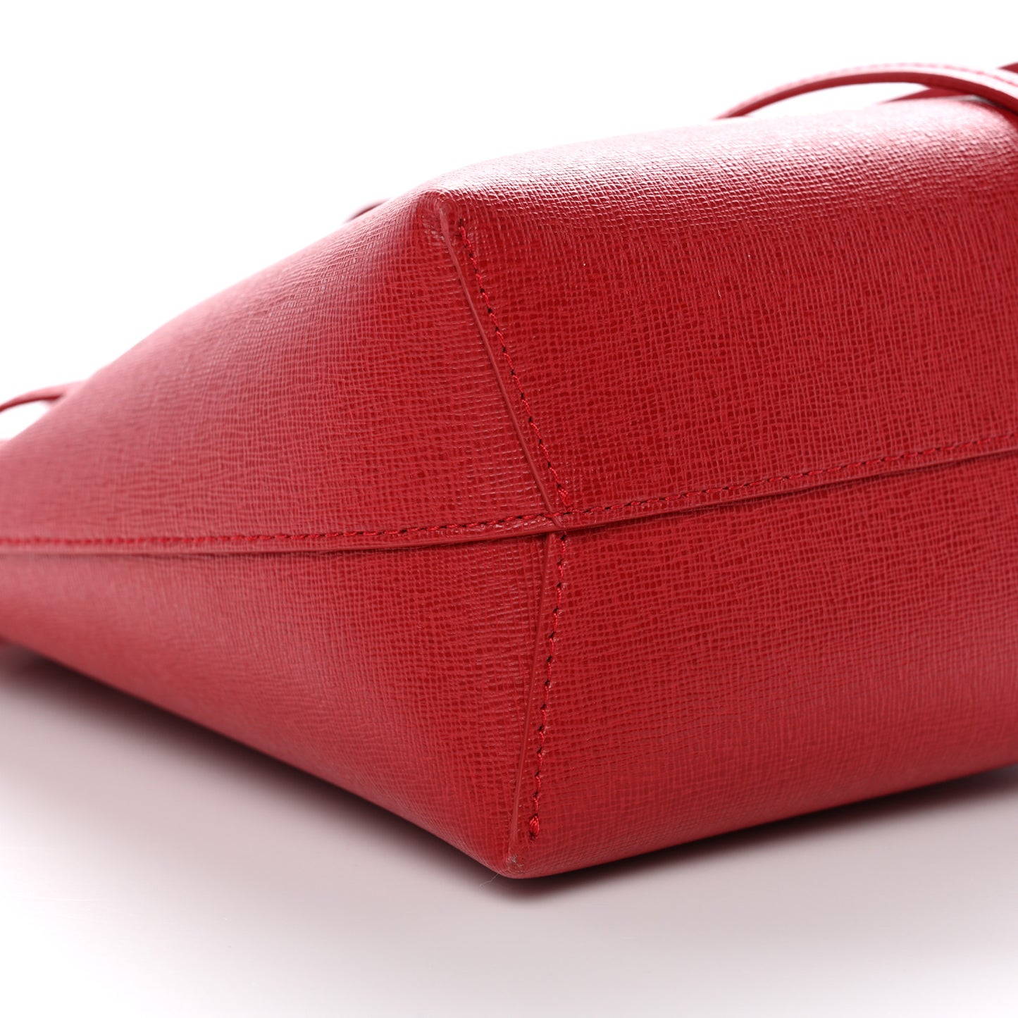 Saffiano Mini Bucket Bag Flamma