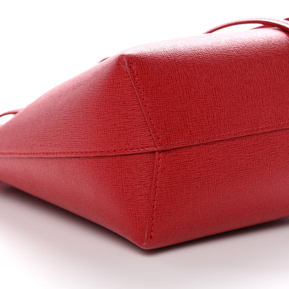 Mansur Gavriel Saffiano Mini Bucket Bag Flamma 9 of 10