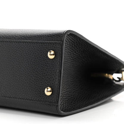 Gucci Pebbled Calfskin Medium Soho Top Handle Satchel Black 10 of 14