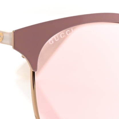 Gucci Round Metal Sunglasses GG0244S Pink 7 of 7