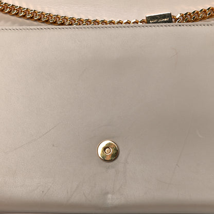 Saint Laurent Smooth Calfskin Medium Classic Monogram Kate Tassel Satchel Nude Powder 11 of 13