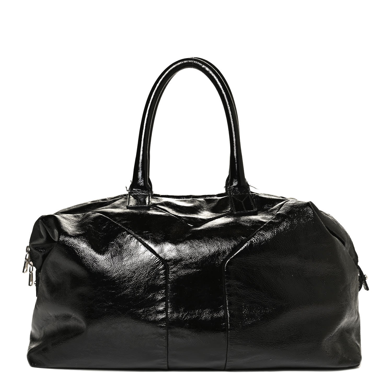 Saint Laurent Textured Patent Medium Easy Y Bag Black 1 of 15