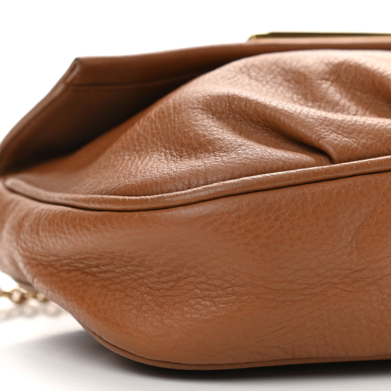Fendi Vitello Flamingo Fendista Pouchette Crossbody Orzo 9 of 10