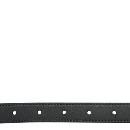 Gucci Calfskin Pearl Double G 20mm Belt 100 40 Black Cream 3 of 4