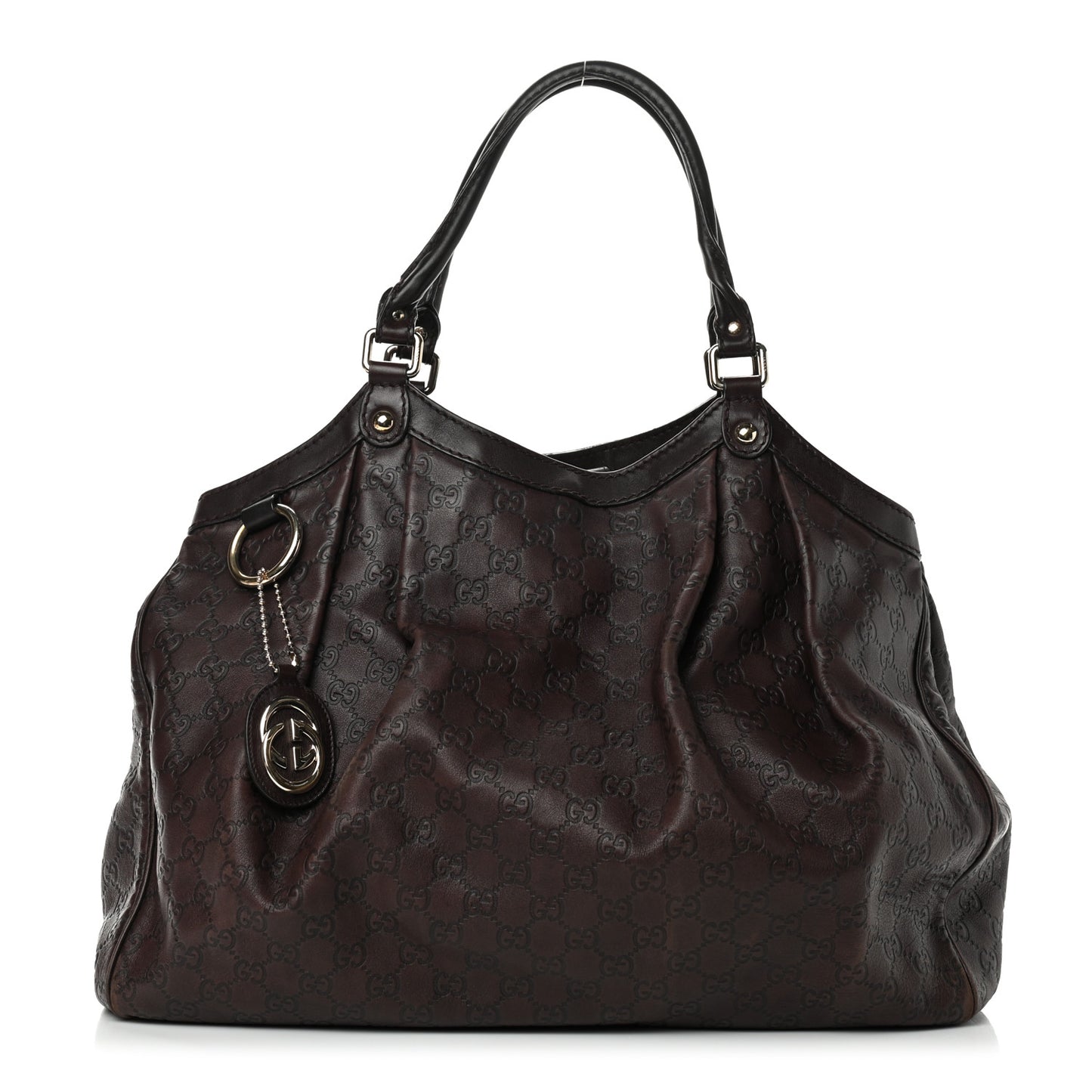 Guccissima Signature Large Sukey Tote Chocolate