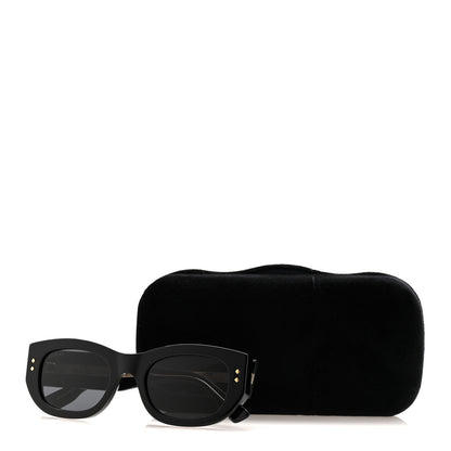 Gucci Acetate Rectangle Frame Sunglasses GG1215S Black 10 of 10