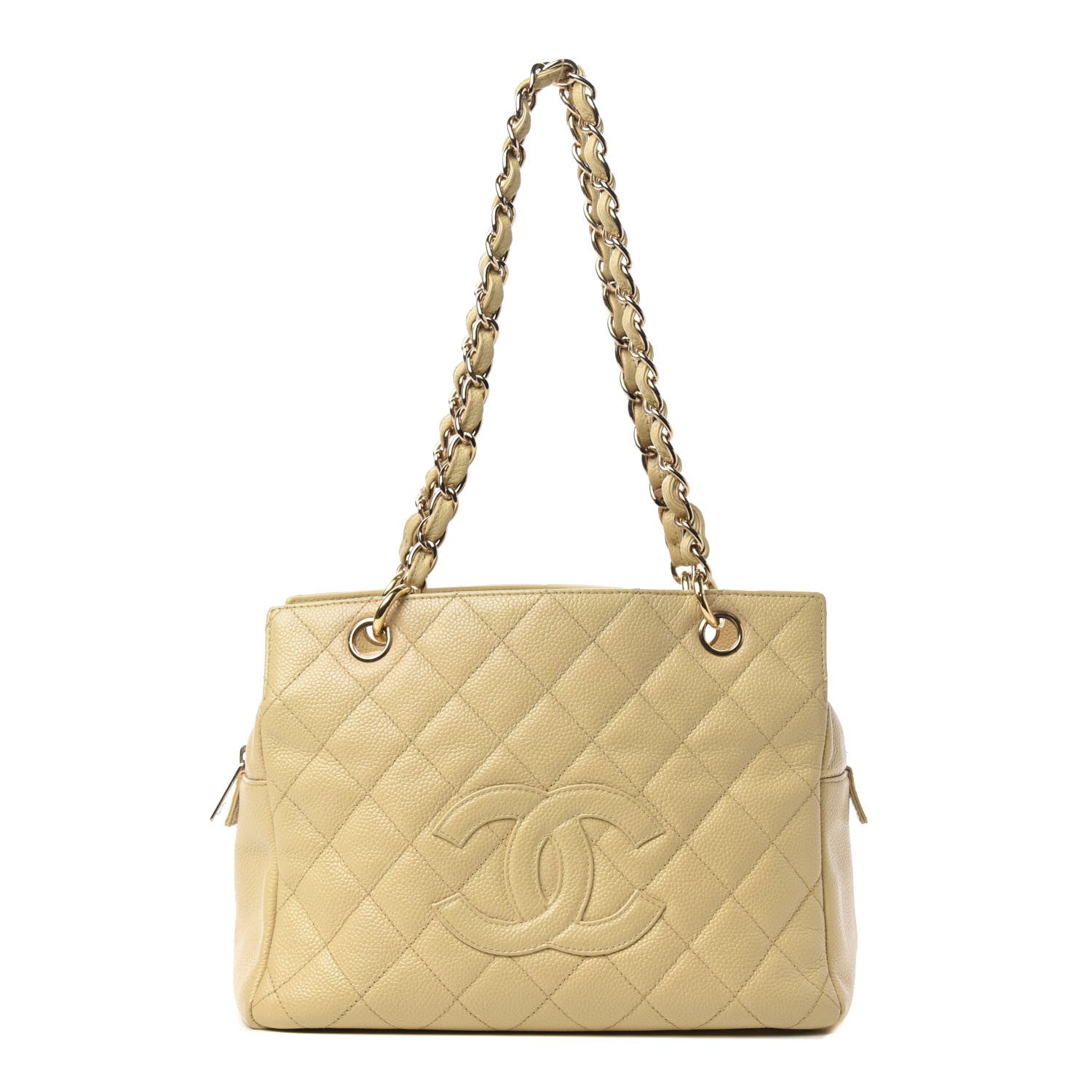 Chanel Caviar Quilted Petit Timeless Tote PTT Beige Clair 1 of 10