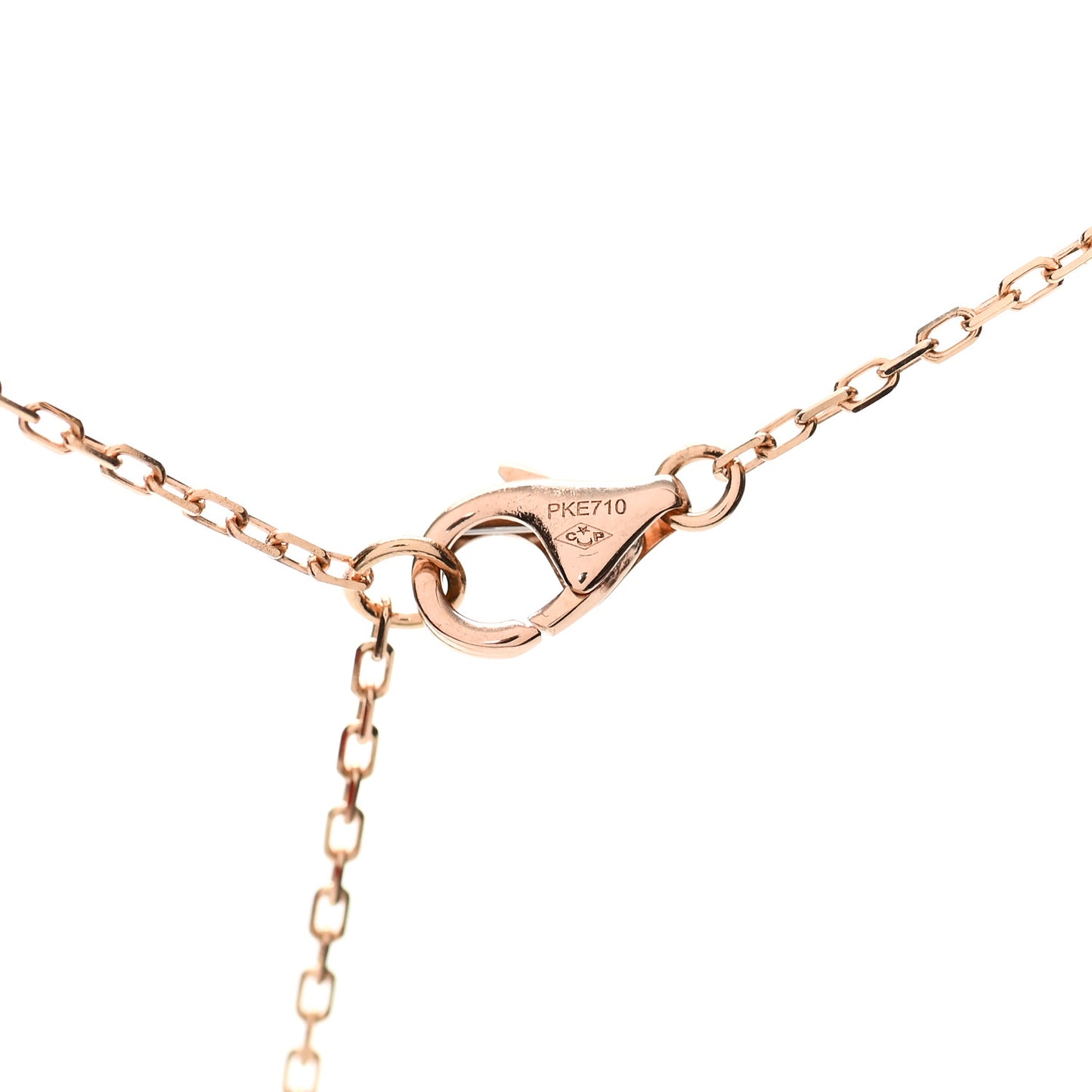 18K Pink Gold Pink Sapphire D'Amour Pendant Necklace