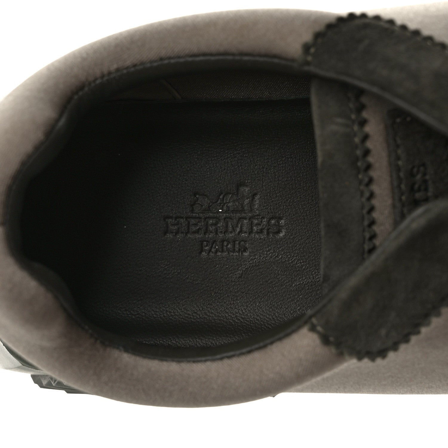 Hermes Technical Jersey Goatskin Suede Goatskin Bouncing Sneakers 39 Vert Toundra Vert Foret 7 of 9