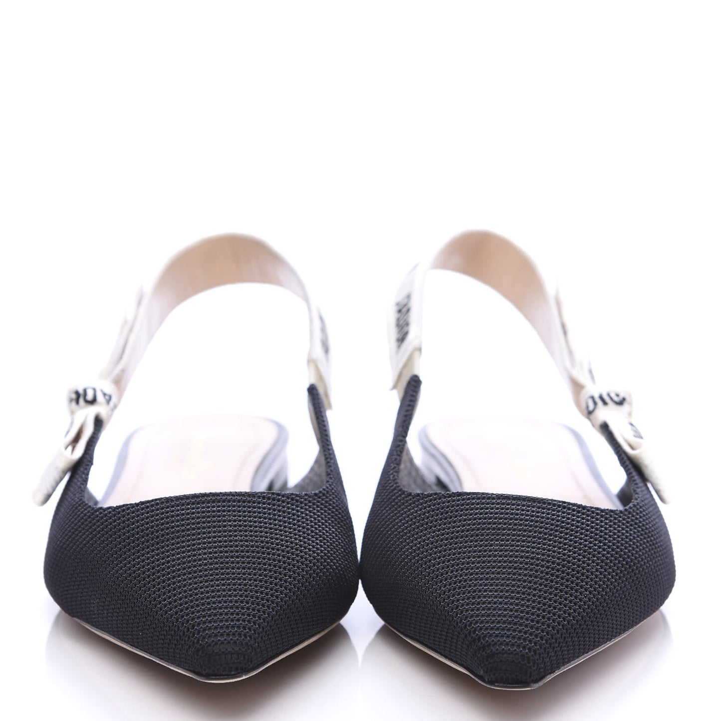 Technical Canvas Ribbon J'Adior Slingback Ballet Flats 39 Black