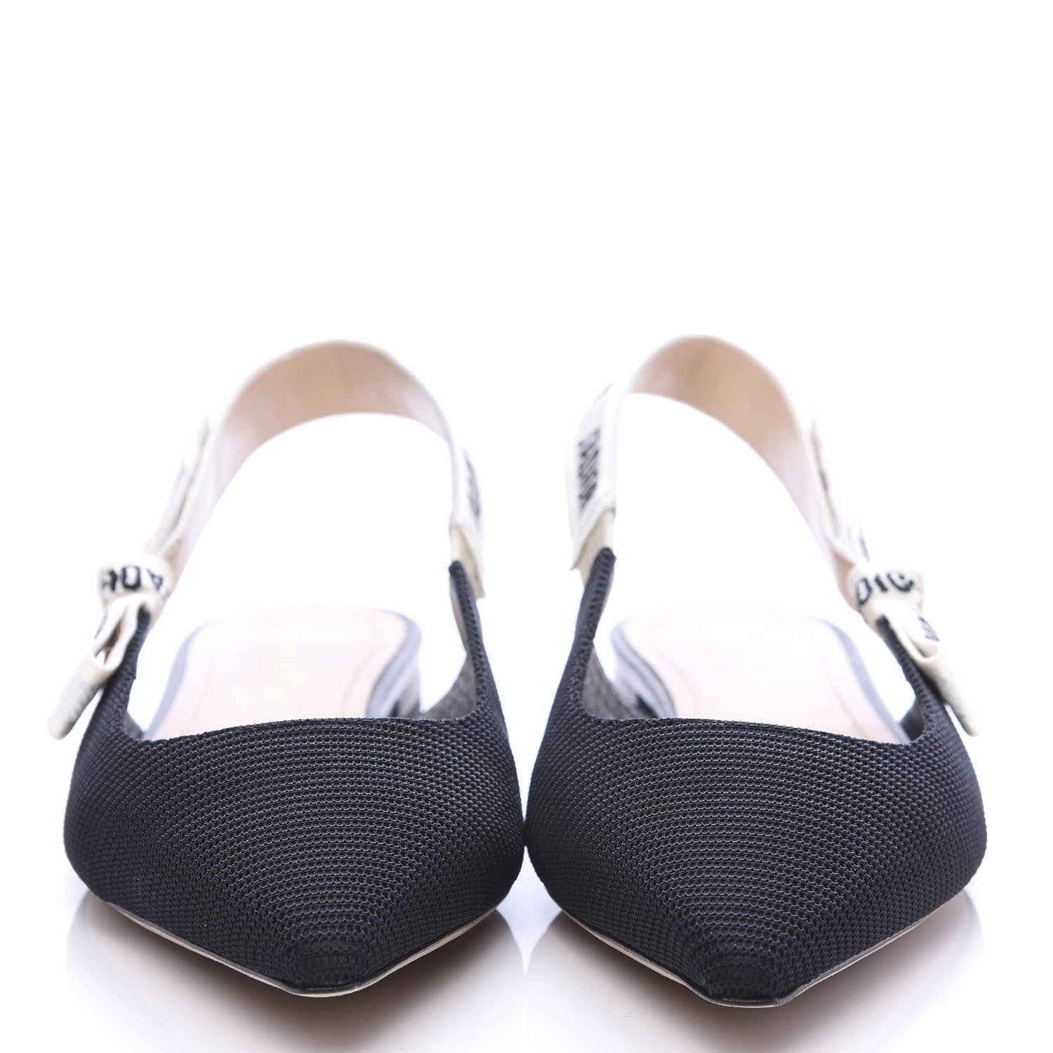 Christian Dior Technical Canvas Ribbon J'Adior Slingback Ballet Flats 39 Black 2 of 10