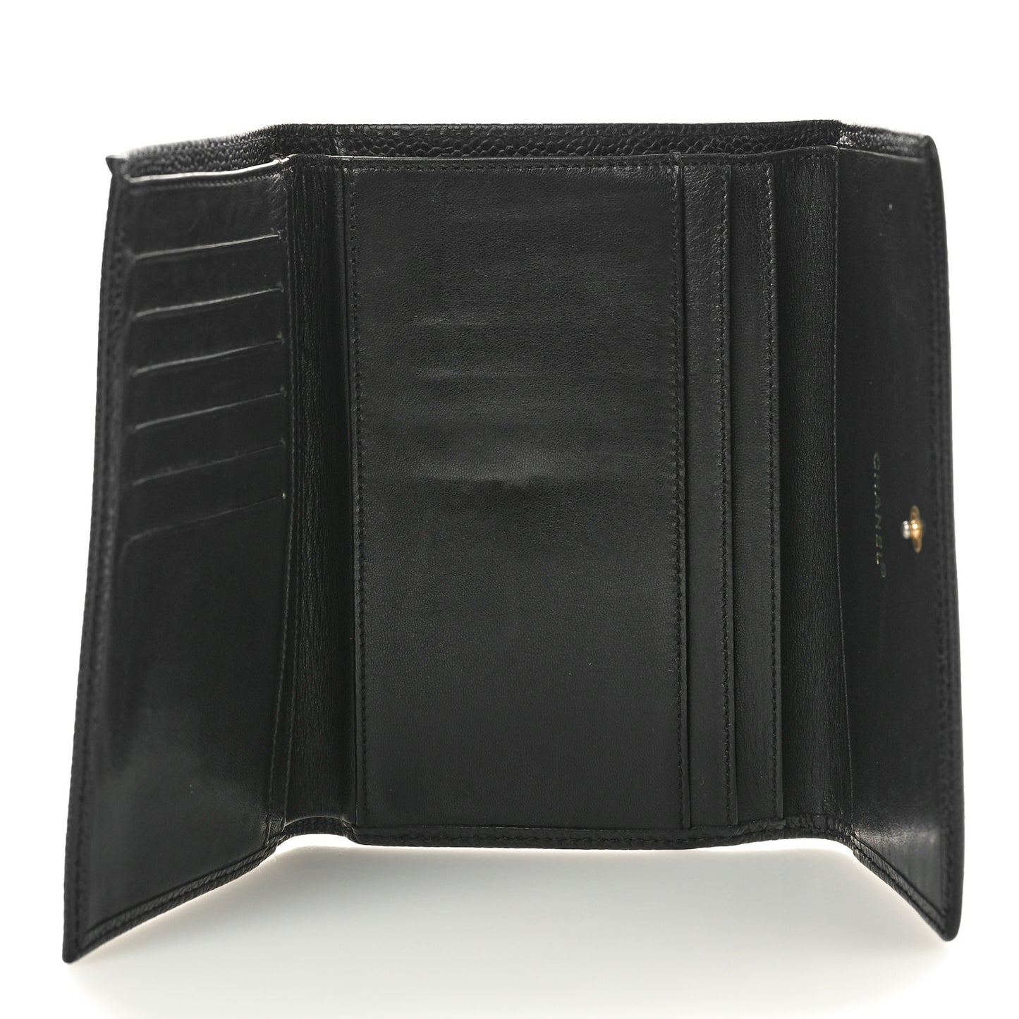 Caviar Timeless CC Flap Wallet Black