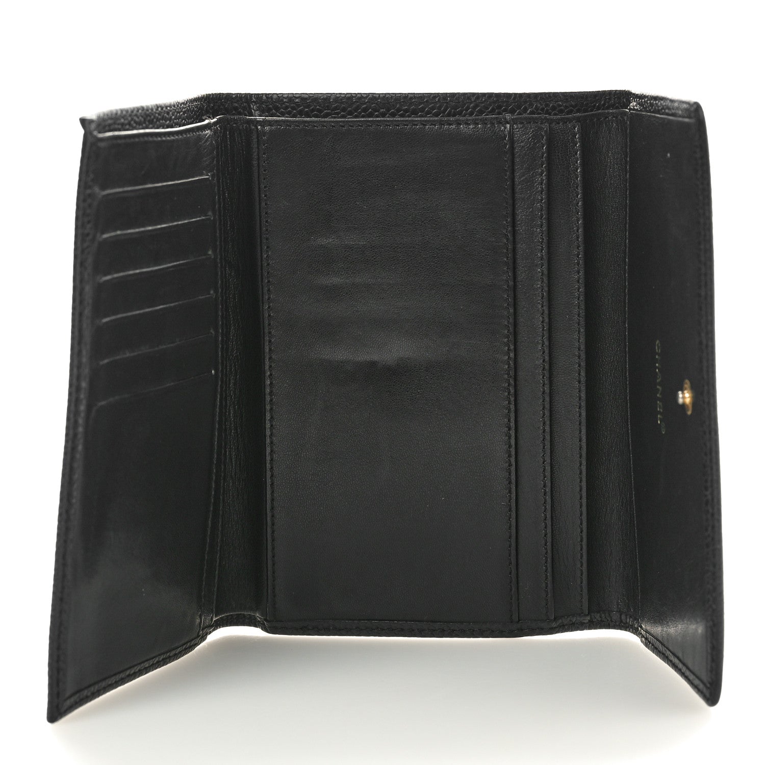 Chanel Caviar Timeless CC Flap Wallet Black 5 of 9