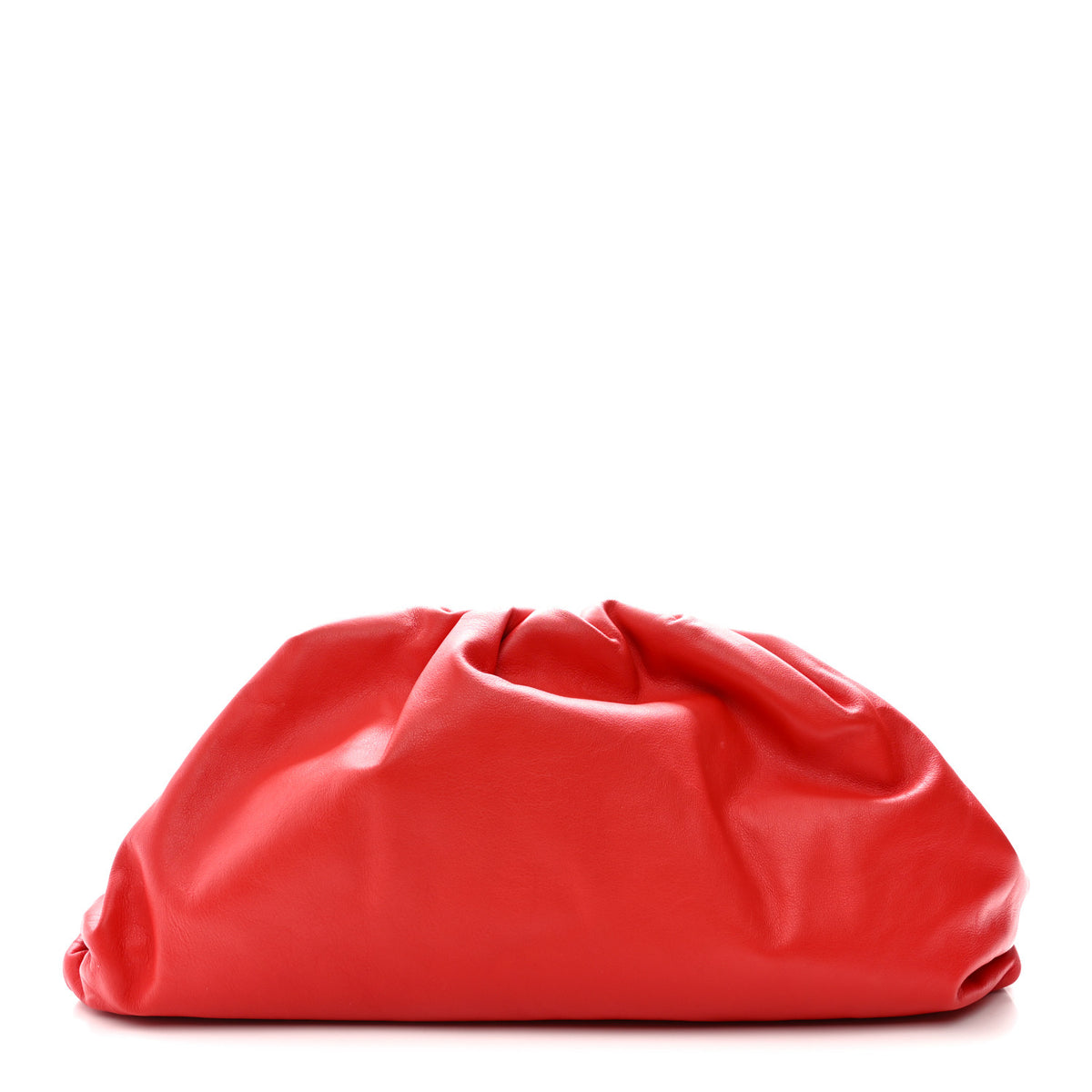 Bottega Veneta Smooth Butter Calf The Pouch Oversized Clutch Bright Red 1 of 10