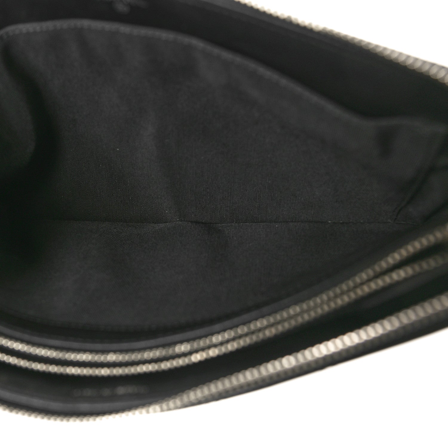 Chanel Lambskin Quilted Large Zipped Clutch Black 5 of 9