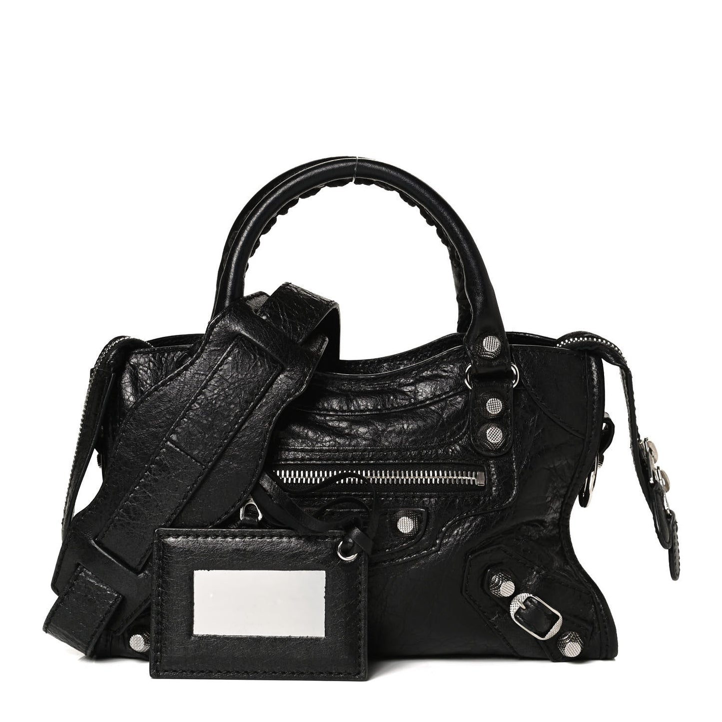 Agneau Giant 12 Silver Hardware Mini City Black