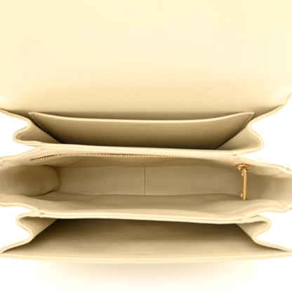 Celine Shiny Calfskin Medium Triomphe Limestone 5 of 12